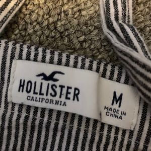 Button up hollister striped dress